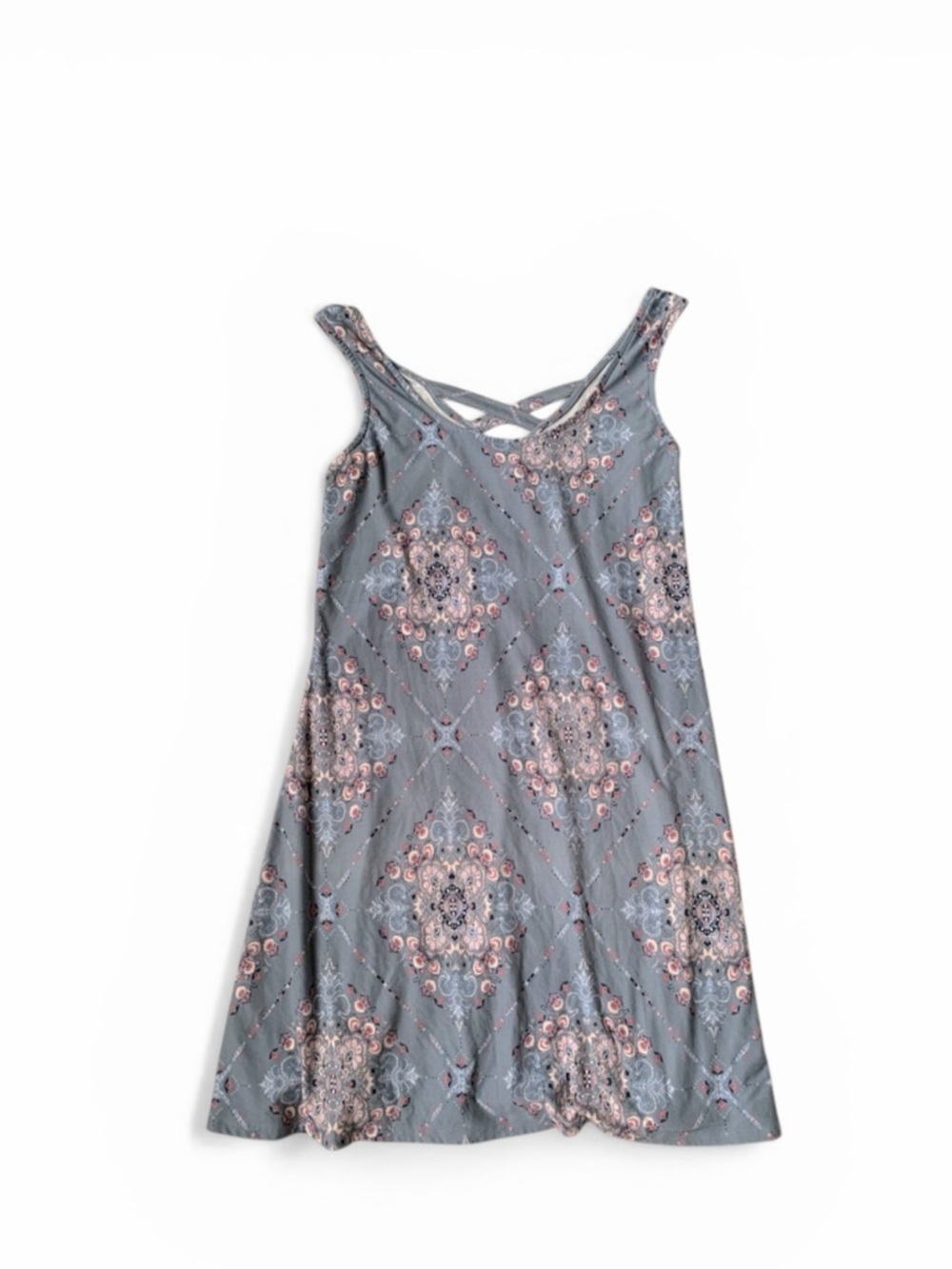 🎇🎆3for$9 Women’s soft light blue and pink Mudd dress- M